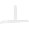 Ekena Millwork Portland Architectural Grade PVC Gable Bracket, 72"W x 30"H x 2"D x 4"F, 10/12 Pitch GBP072X30X0204POR00 - alternate 1
